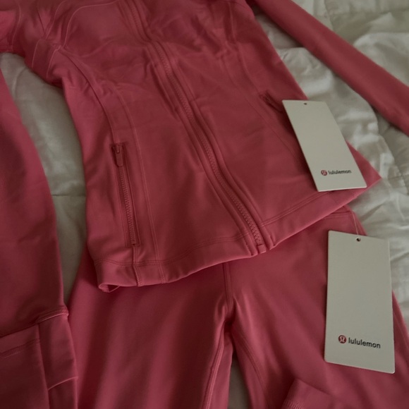 lululemon athletica Jackets & Blazers - Lululemon sakura pink define jacket with matching  Leggings